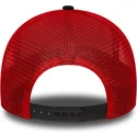 schwarz-rote-chicago-bulls-nba-e-frame-script-trucker-cap-von-new-era