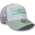 new-era-santorini-greece-a-frame-summer-weisse-und-grune-trucker-kappe