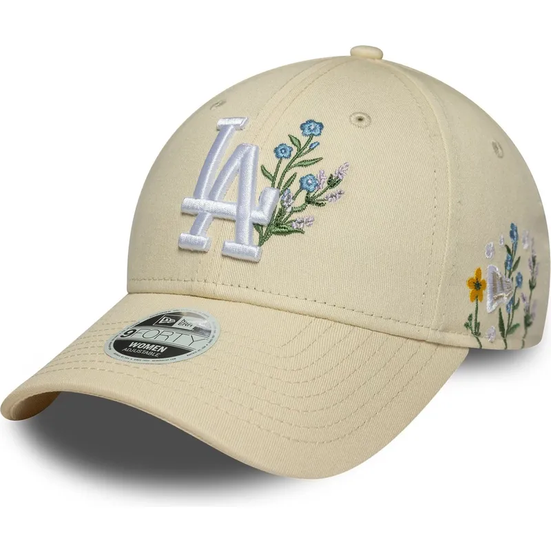 sapkak-ivelt-bezs-allithato-9forty-floral-icon-los-angeles-dodgers-mlb-new-era