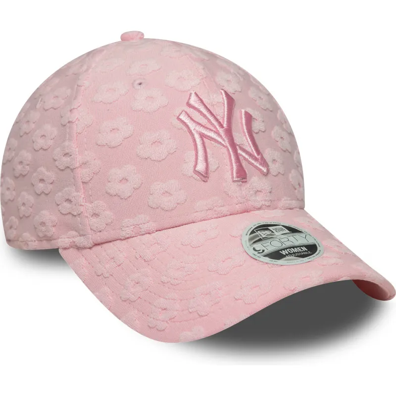 sapkak-ivelt-rozsaszin-allithato-9forty-floral-towelling-new-york-yankees-mlb-new-era