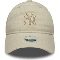 sapkak-ivelt-bezs-allithato-9twenty-linen-new-york-yankees-mlb-new-era