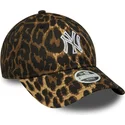 new-era-curved-brim-women-9twenty-outline-new-york-yankees-mlb-leopard-adjustable-cap