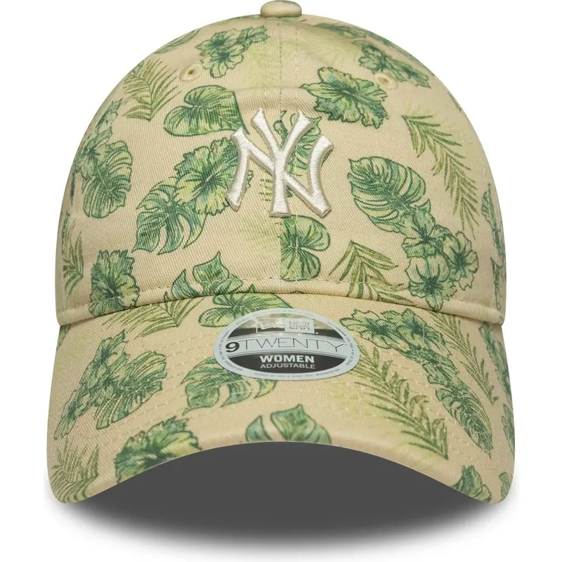 cap-ivelt-bezhov-reguliruema-lenta-9twenty-all-over-print-tropical-new-york-yankees-mlb-new-era