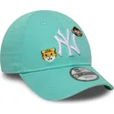 verstellbare-grune-kinderkappe-9forty-animal-icon-der-new-york-yankees-mlb-von-new-era