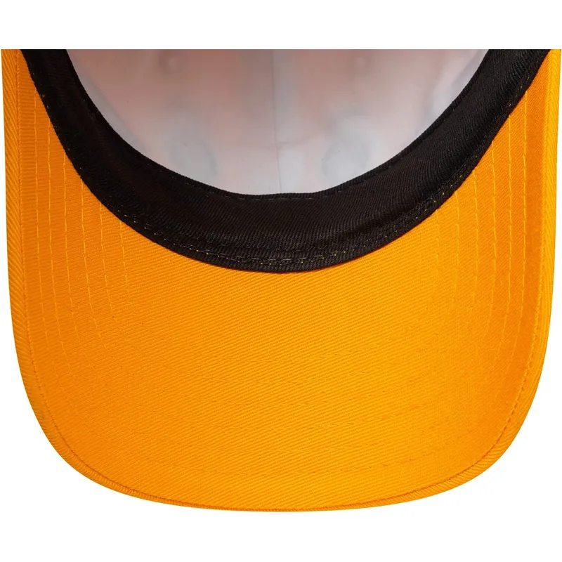 9forty-new-era-kinder-verstellbare-gebogene-kappe-in-orange-mit-tiermotiv