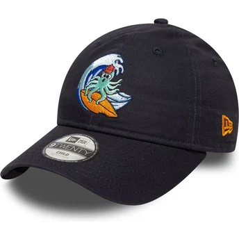 Sapkák ívelt sötétkék állítható gyereknek 9TWENTY Surf Crew New Era