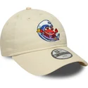 beige-gebogene-verstellbare-kappe-fur-kinder-9twenty-surf-crew-von-new-era