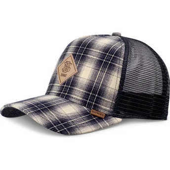 Sapkák ívelt kék snapback Check HFT Denim Wishy Djinns