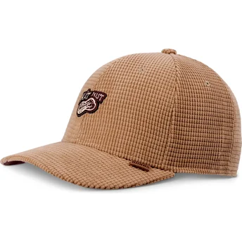 Djinns TrueFit Hat Nut Waffle brun snapback böjd keps