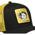 capslab-gaston-lagaffe-hea-black-and-yellow-trucker-hat
