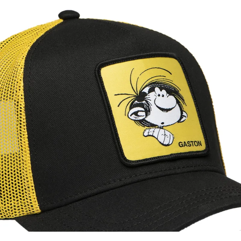 schwarz-gelbe-trucker-kappe-gaston-lagaffe-hea-von-capslab