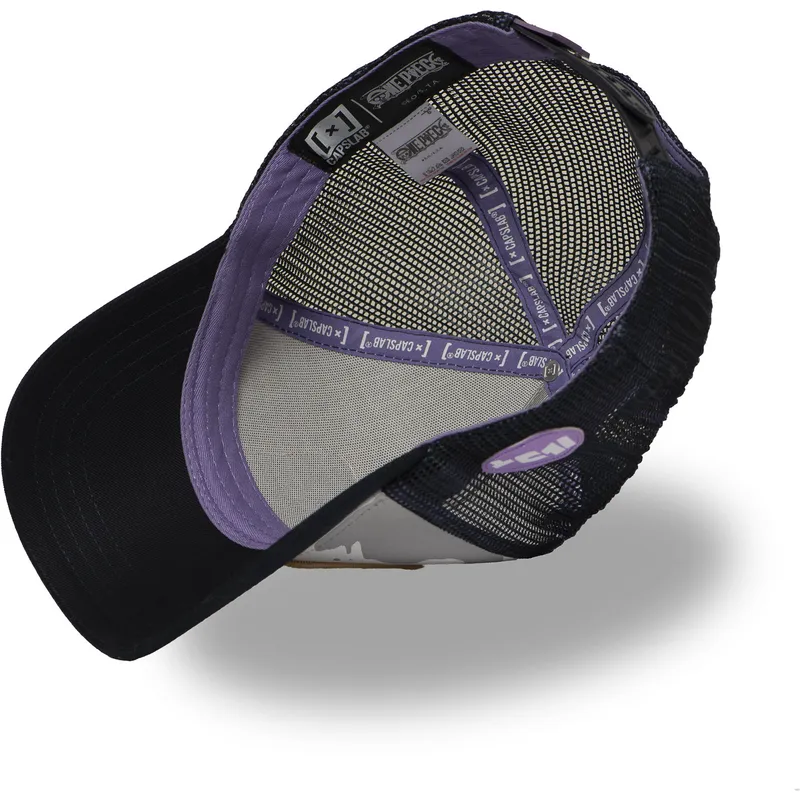 weisse-und-schwarze-trucker-kappe-monkey-d-luffy-op5-gea-one-piece-von-capslab