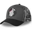 graue-trucker-kappe-bugs-bunny-loo11-bug-looney-tunes-von-capslab