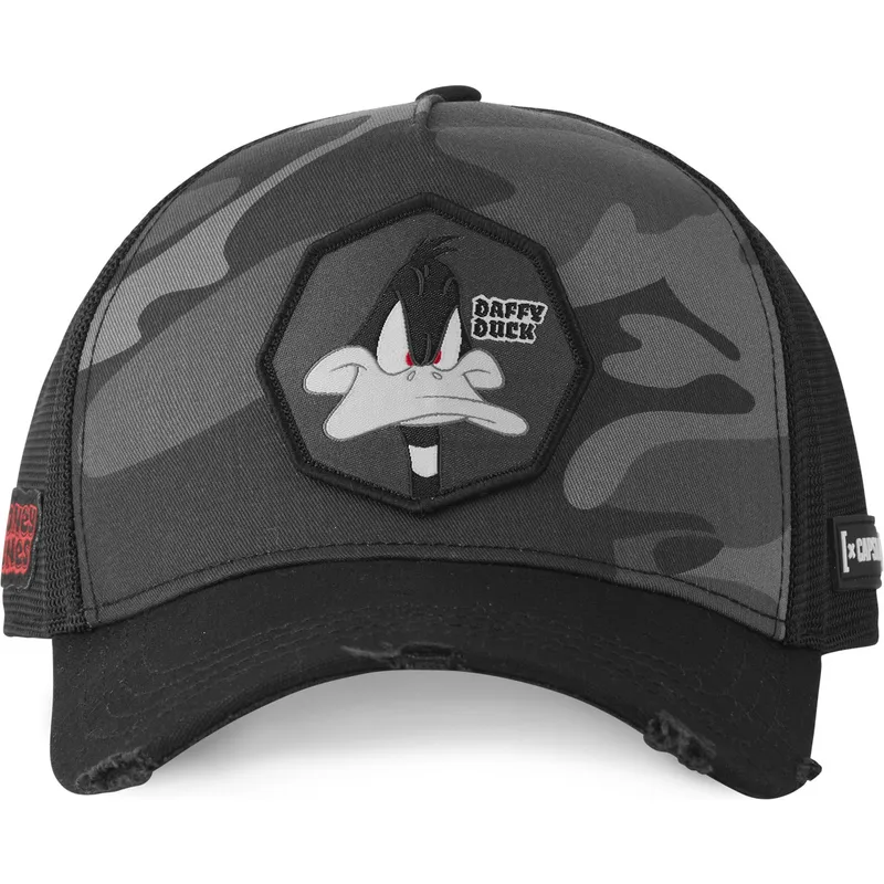 graue-trucker-cap-daffy-duck-loo11-daf-looney-tunes-von-capslab