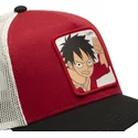 rote-weisse-und-schwarze-trucker-kappe-monkey-d-luffy-op5-red-one-piece-von-capslab