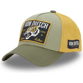 Grün-gelbes Trucker-Cap WILD02 von Von Dutch