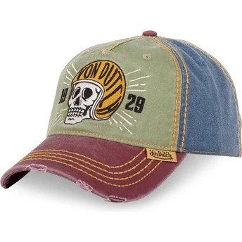 Sapkák ívelt többszínű állítható RETRO03 Von Dutch