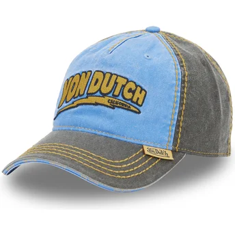 Justerbar blå och grå kurvad keps RETRO05 från Von Dutch