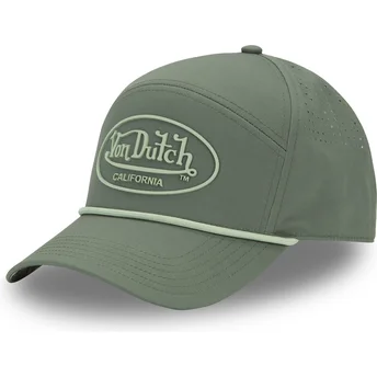 Justerbar grön böjd keps CORD02 från Von Dutch