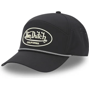 Justerbar svart böjd keps CORD04 från Von Dutch