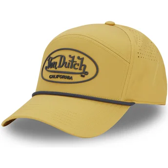 Gul justerbar böjd keps CORD05 från Von Dutch