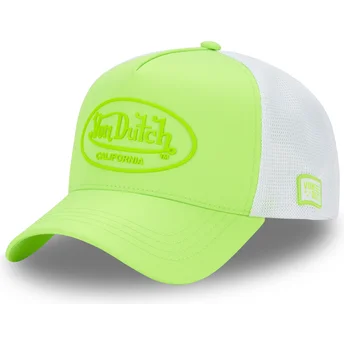 Von Dutch FLUO 03 Green and White Trucker Hat