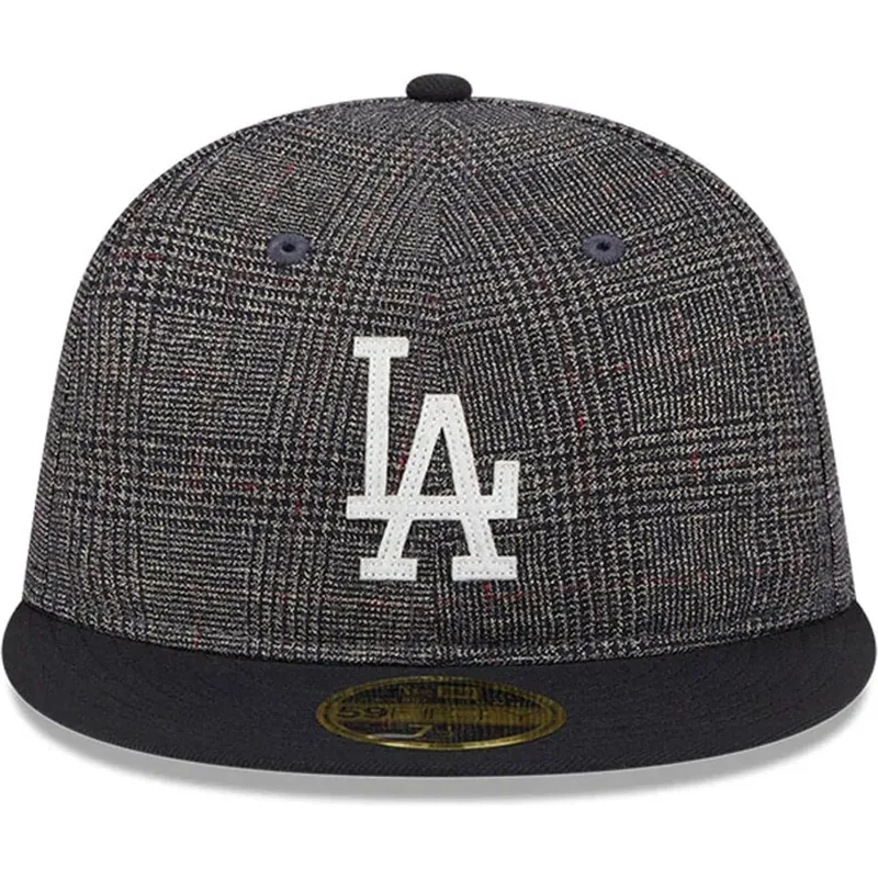 schwarze-enganliegende-flatcap-59fifty-day-retro-crown-der-los-angeles-dodgers-mlb-von-new-era