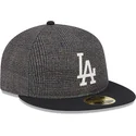 schwarze-enganliegende-flatcap-59fifty-day-retro-crown-der-los-angeles-dodgers-mlb-von-new-era