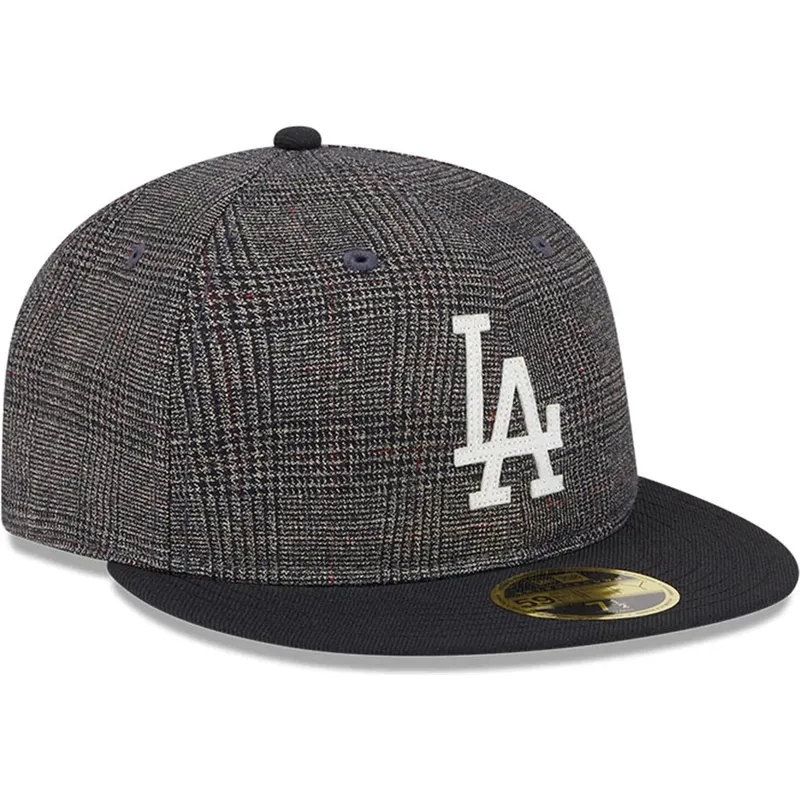 svart-platt-keps-justerad-59fifty-day-retro-crown-los-angeles-dodgers-mlb-fran-new-era