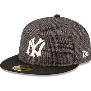 Svart platt keps justerad 59FIFTY Day Retro Crown från New York Yankees MLB av New Era