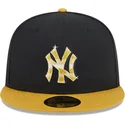 new-york-yankees-mlb-59fifty-day-schwarze-und-gelbe-flat-cap-mit-goldenem-logo-von-new-era