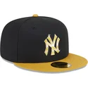 new-york-yankees-mlb-59fifty-day-schwarze-und-gelbe-flat-cap-mit-goldenem-logo-von-new-era