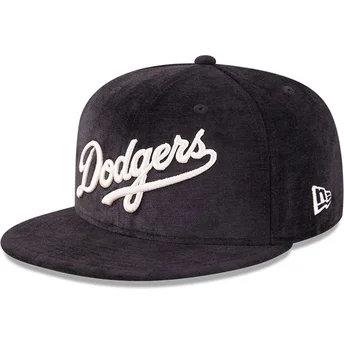 Los Angeles Dodgers MLB 59FIFTY Day schwarze Flat Cap von New Era