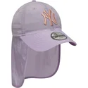new-era-new-york-yankees-mlb-9forty-sun-shield-violette-snapback-kinderkappe-mit-gebogenem-schirm
