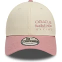 justerbar-beige-och-rosa-bojd-keps-9forty-contrast-fran-red-bull-racing-formula-1-av-new-era