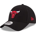 schwarze-gebogene-verstellbare-kinderkappe-9forty-the-league-von-chicago-bulls-nba-von-new-era