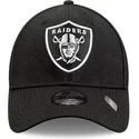 9forty-the-league-verstellbare-schwarze-kinderkappe-von-new-era-las-vegas-raiders-nfl