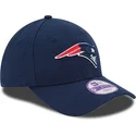 marineblaue-gebogene-verstellbare-kinderkappe-9forty-the-league-der-new-england-patriots-nfl-von-new-era