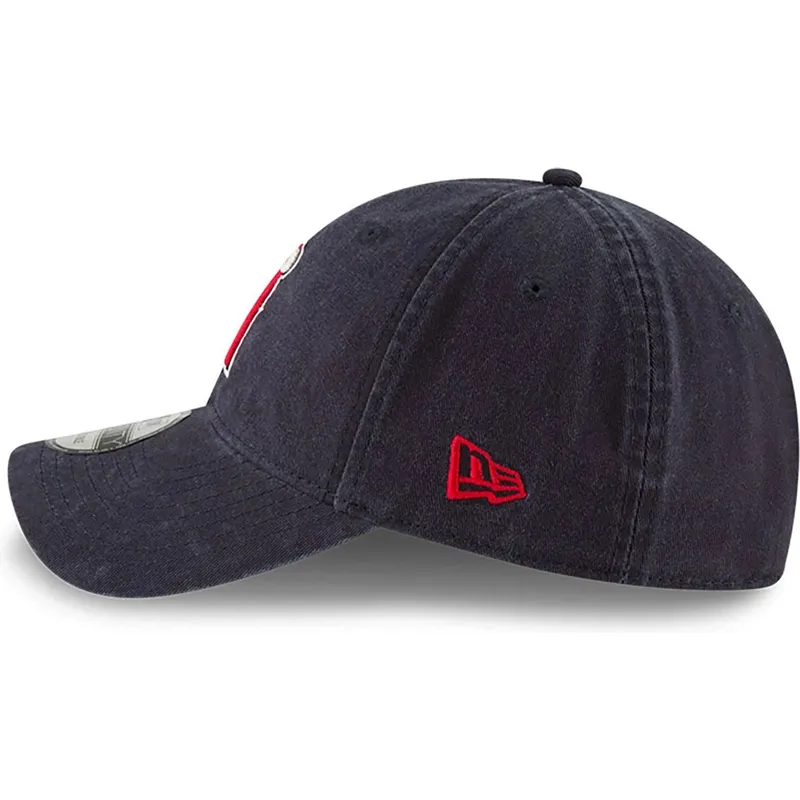 marineblaue-verstellbare-gebogene-kappe-9twenty-core-classic-der-los-angeles-angels-mlb-von-new-era