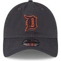 graue-verstellbare-curved-cap-9twenty-core-classic-der-detroit-tigers-mlb-von-new-era