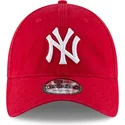 verstellbare-rote-9twenty-core-classic-kappe-mit-gebogenem-schirm-der-new-york-yankees-mlb-von-new-era