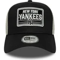 schwarze-und-weisse-trucker-kappe-a-frame-patch-von-new-york-yankees-mlb-von-new-era