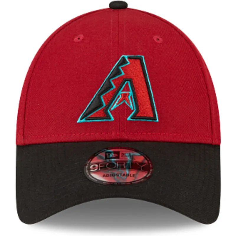 gebogene-marineblau-und-rote-verstellbare-kappe-9forty-the-league-von-arizona-diamondbacks-mlb-von-new-era
