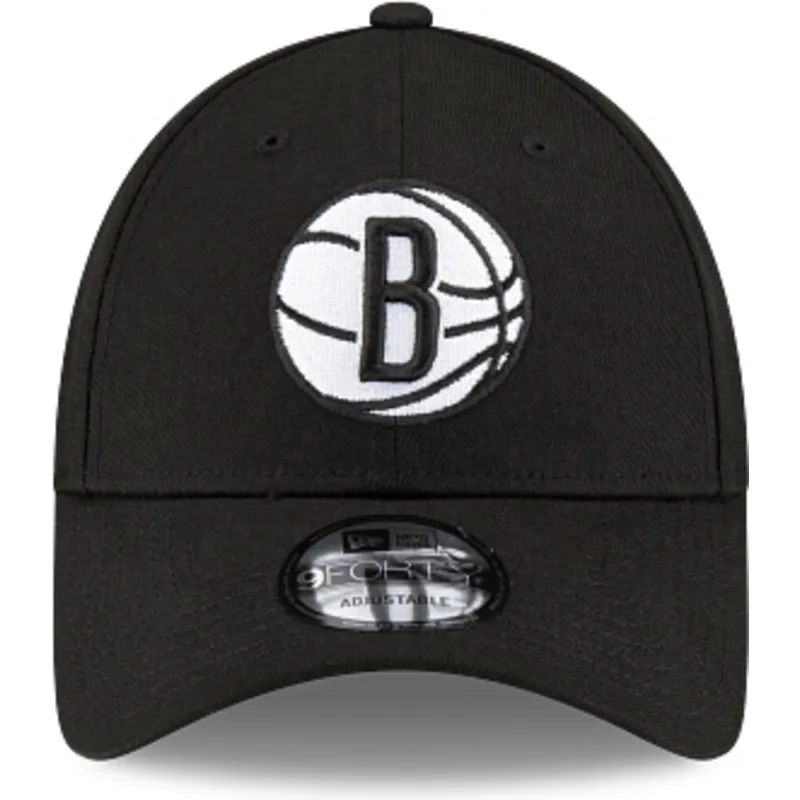 svart-justerbar-kurvad-keps-9forty-the-league-fran-brooklyn-nets-nba-av-new-era