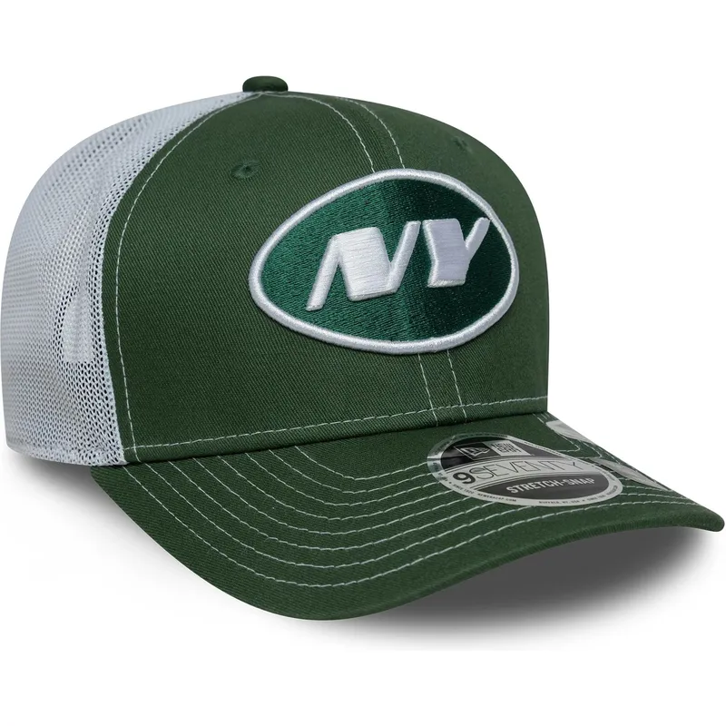 grune-und-weisse-trucker-kappe-9seventy-stretch-snap-der-new-york-jets-nfl-von-new-era