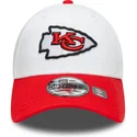 39thirty-kansas-city-chiefs-nfl-team-logo-weisse-und-rote-gebogene-kappe-von-new-era