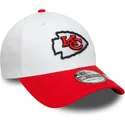 39thirty-kansas-city-chiefs-nfl-team-logo-weisse-und-rote-gebogene-kappe-von-new-era