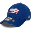 new-era-new-york-giants-nfl-9twenty-washed-distress-verstellbare-blaue-kappe-mit-gebogenem-schirm