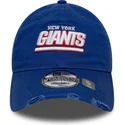 new-era-new-york-giants-nfl-9twenty-washed-distress-verstellbare-blaue-kappe-mit-gebogenem-schirm
