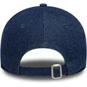 verstellbare-damenkappe-mit-gebogenem-schirm-in-marineblau-9twenty-denim-der-new-york-yankees-mlb-von-new-era